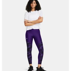 Under Armour Tech Printed Panel Anke Leggings (Purple 500)