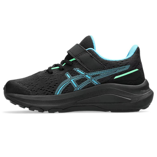 Asics GT-1000 13 PS Running Shoes Kid's (Black Aqua 001)