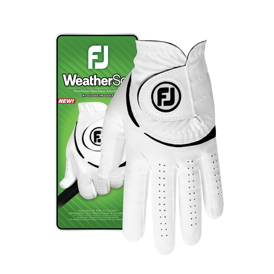 Footjoy WeatherSof Golf Gloves White Black (Men's Left Hand)