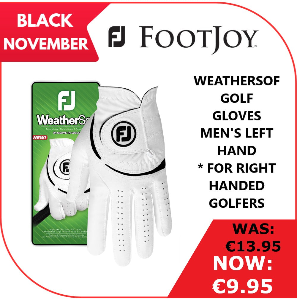 Footjoy WeatherSof Golf Gloves White Black (Men's Left Hand)