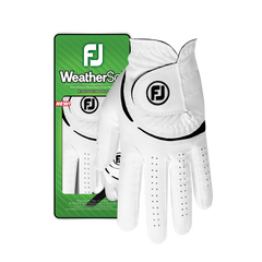 Footjoy WeatherSof Golf Gloves White Black (Ladies Left Hand)