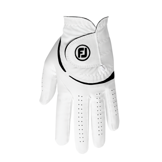 Footjoy WeatherSof Golf Gloves White Black (Ladies Left Hand)