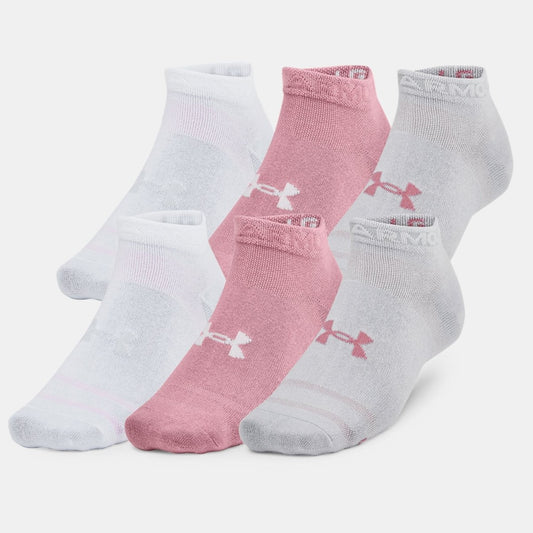 Under Armour Essential Low Cut Socks 6 Pack Women's (Pink Elixir 697)