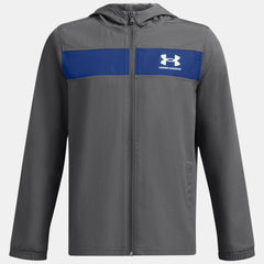 Under Armour Sportstyle Windbreaker Kid's (Castlerock Blue 025)