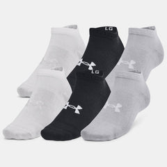 Under Armour Essential Low Cut Socks 6 Pack (Black 002)