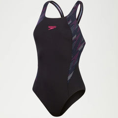 Speedo Hyperboom Muscleback Swimsuit Women's (Black Pink)