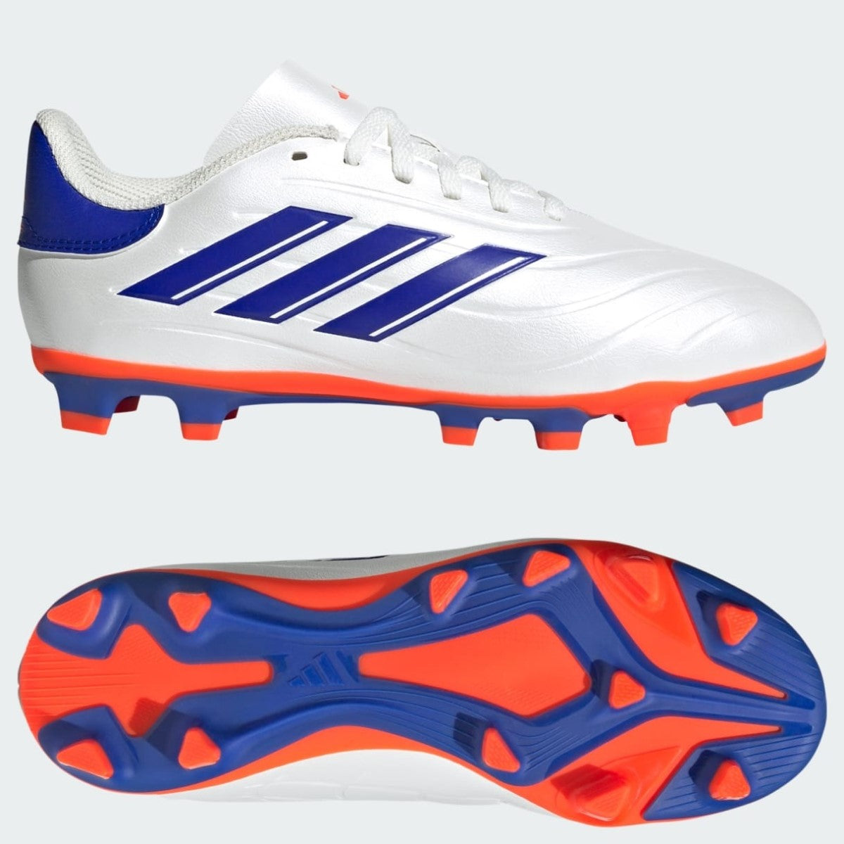 Adidas Copa Pure 2 Club Fg Football Boots Kid's (White Blue Red IG6412)