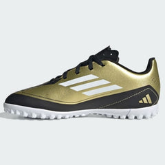 Adidas Messi F50 Club Turf Football Boots Kid's (Black Gold IG9297)