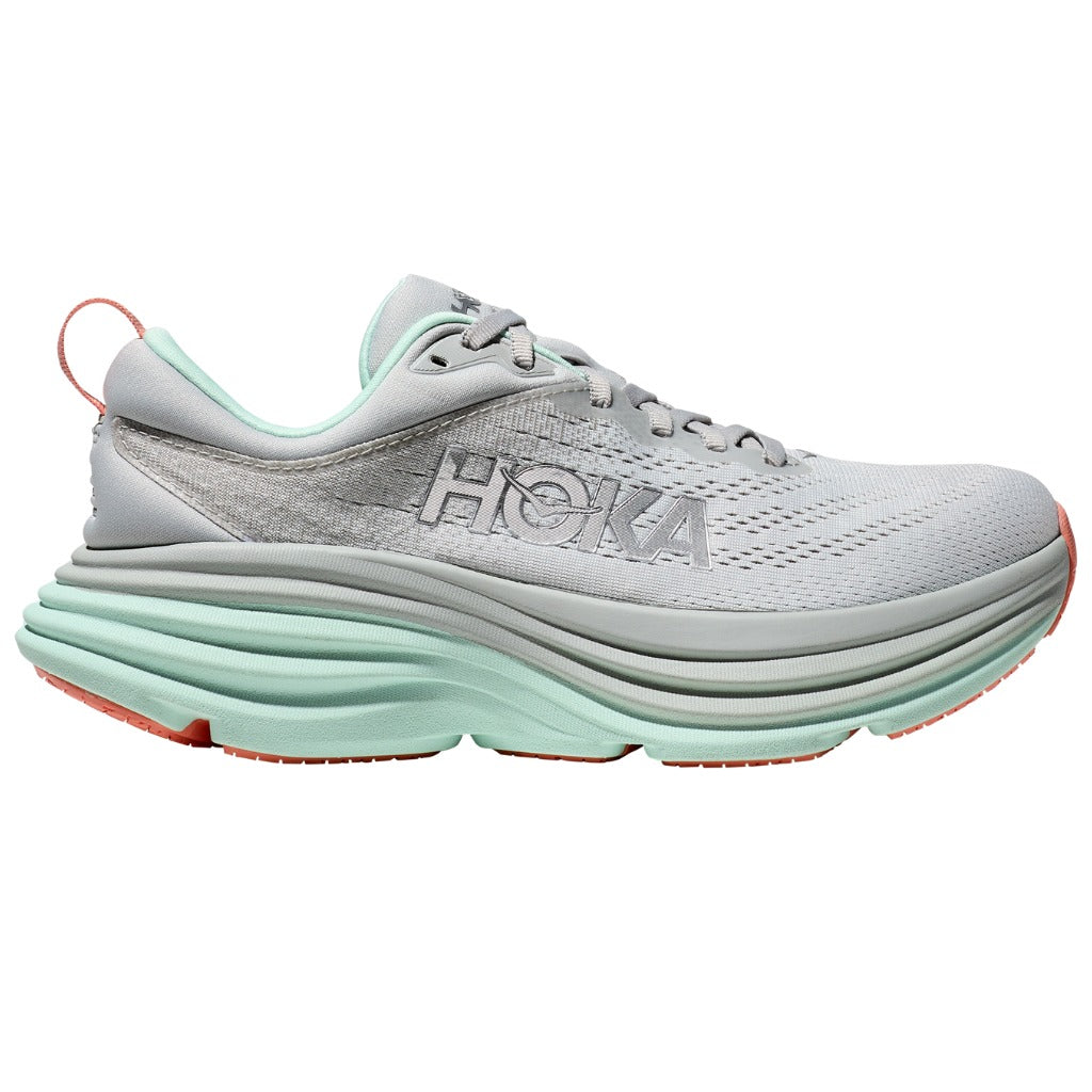 Hoka Bondi 8 Running Shoes Women's (Stardust Aqua) Wide