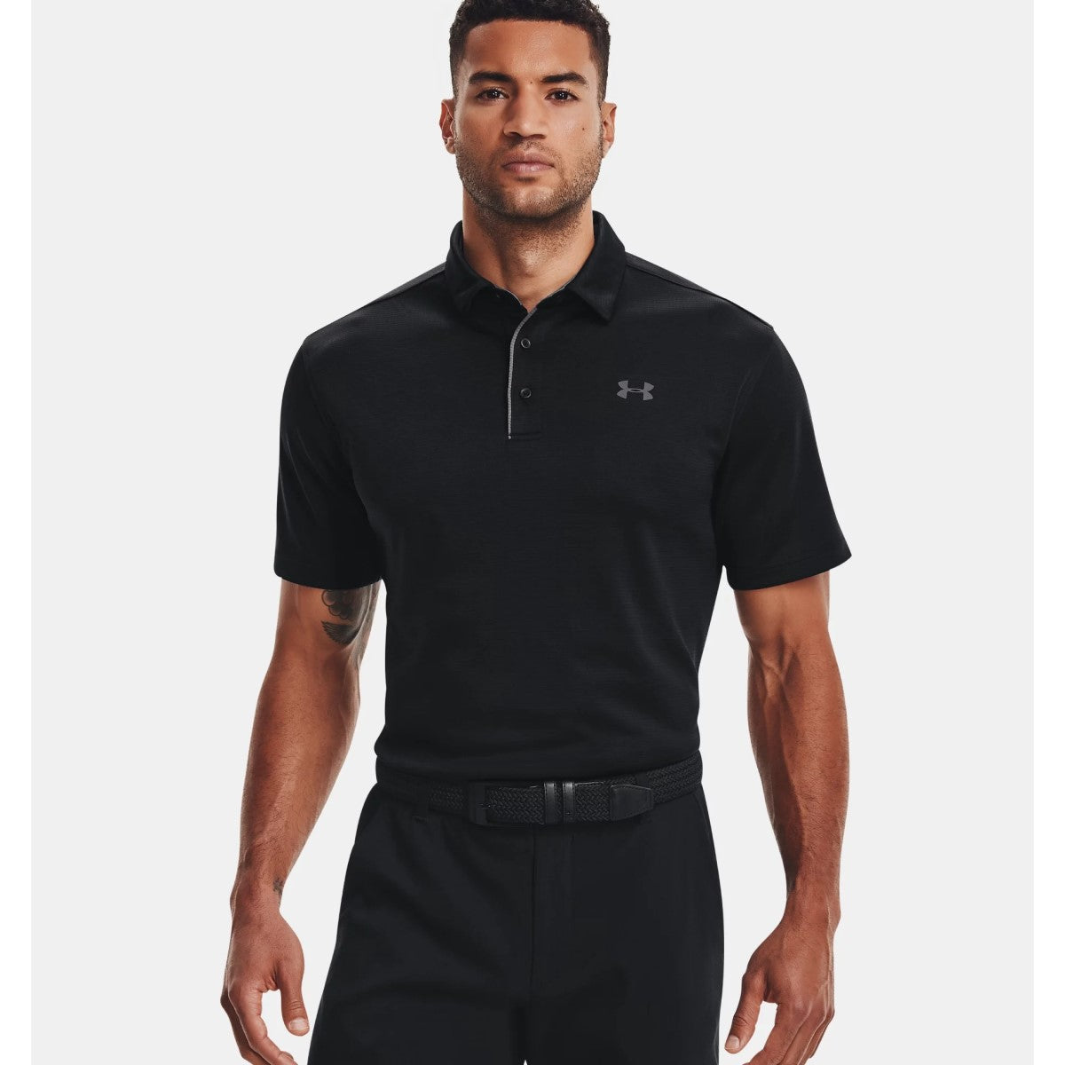 Under Armour Tech Golf Polo Men's (Black Graphite 001)