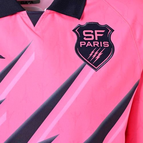 Kappa Stade Francais Kombat Home Rugby Jersey Men's (Pink)