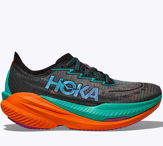 Hoka Mach X 2 Running Shoes Men's (Black Electric Orange)