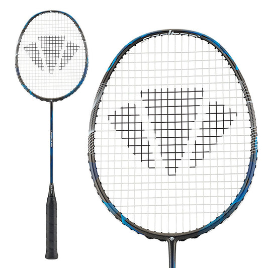 Carlton Velocitex V100 G3 Badminton Racket (Black Blue)