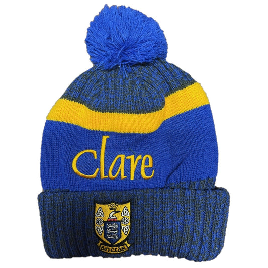 Clare GAA Bobble Hat Unisex (Royal Amber)