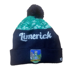 Limerick GAA Bobble Hat Kid's (Navy Green)