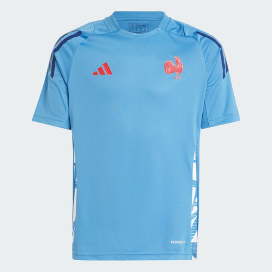 Adidas France Performance Rugby T-Shirt Kid's (Blue JN8171)