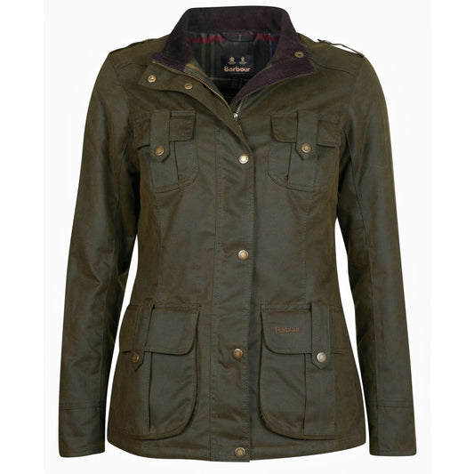 Barbour Winter Defence Waxed Jacket Women's (Olive)