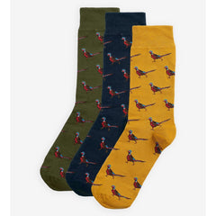 Barbour Pheasant Socks Gift Set Men's