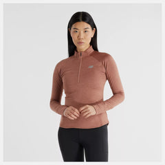 New Balance Heat Grid Half Zip Women's (Sparrow Heather)