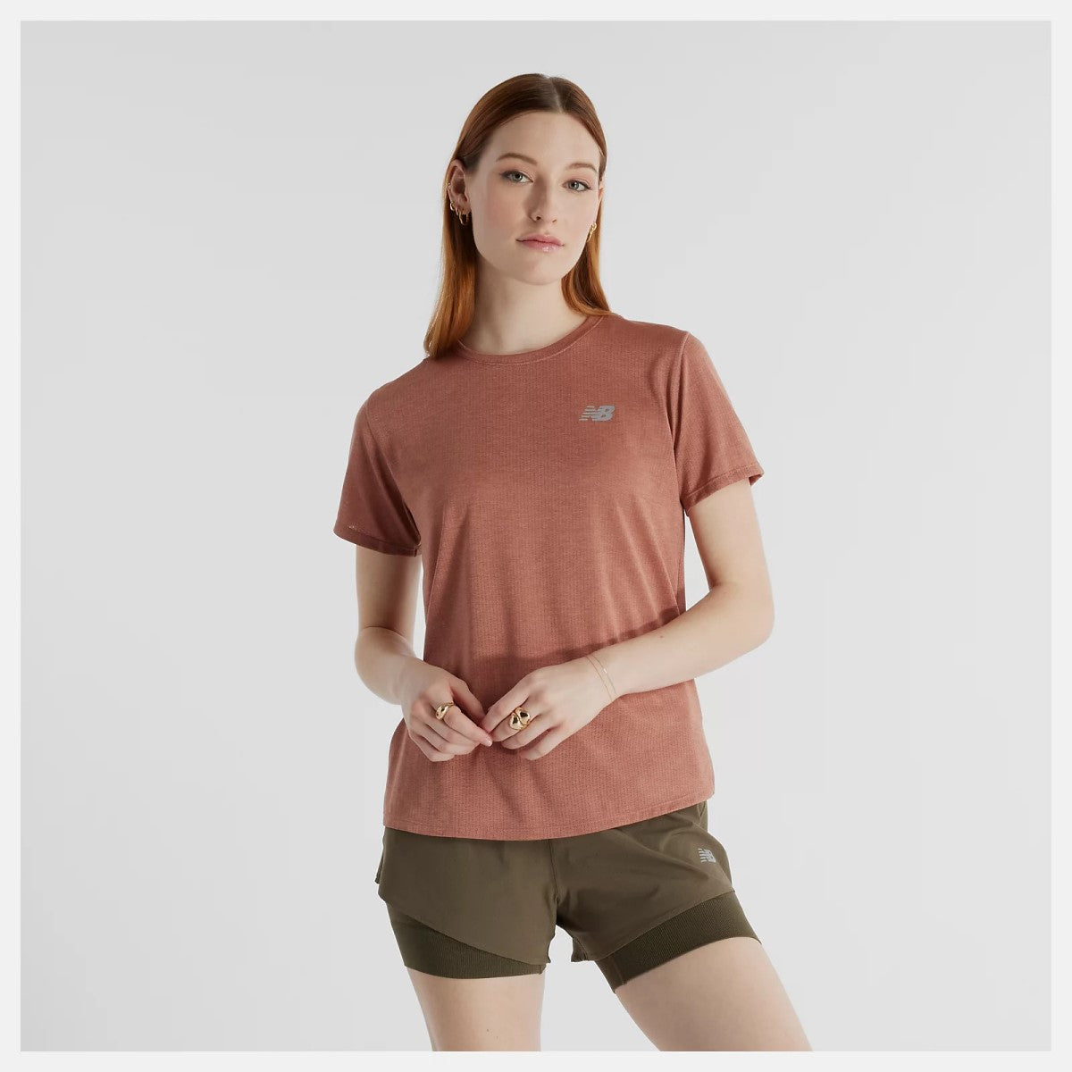 New Balance Athletics T-Shirt Women's (Sparrow Heather)