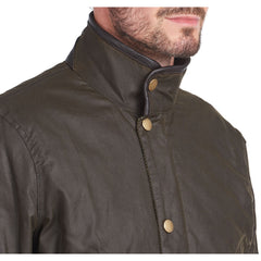 Barbour Hereford Waxed Cotton Jacket Men's (Olive)