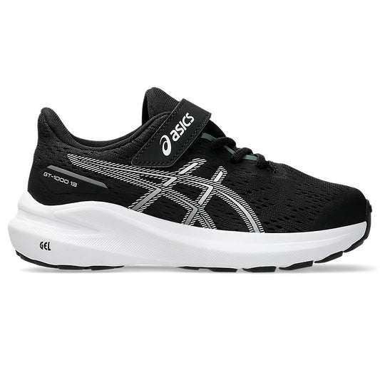 Asics GT-1000 13 PS Running Shoes Kid's (Black White 003)