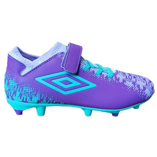 Umbro Formation II Velcro FG Football Boots Junior (Amarath Purple)