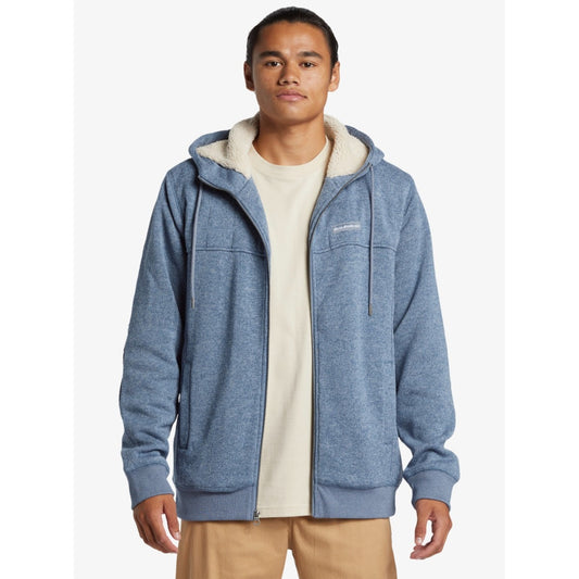 Quiksilver Cypress Keller Zip Up Hoodie Men's (Flint Stone Heather)