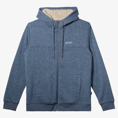 Quiksilver Cypress Keller Zip Up Hoodie Men's (Flint Stone Heather)