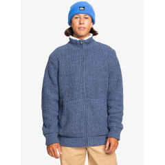 Quiksilver Boketto Zip Up Fleece Sweater Men's (Indigo Heather)