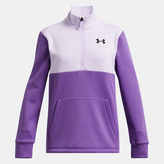 Under Armour Fleece Half Zip Top Girl's (Purple 535)