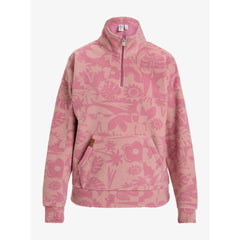 Roxy Live Out Loud Half Zip Fleece Women's (Pink)