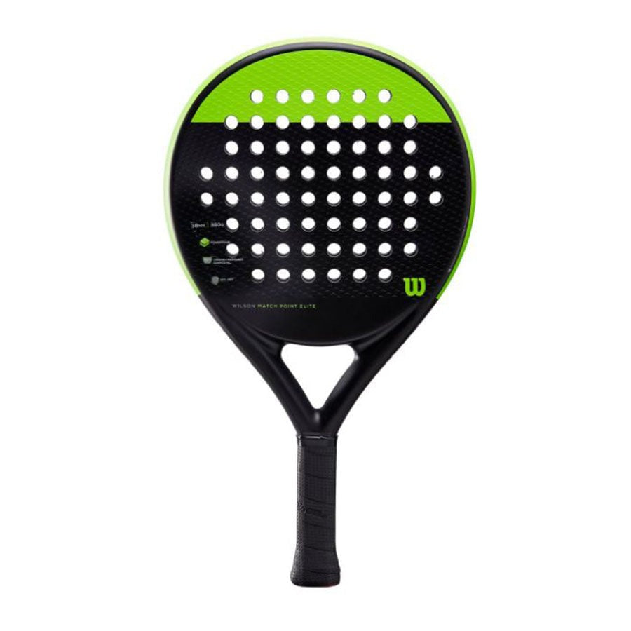 Wilson Match Point Racet Wilson Match Point Elite Padel Racket (Black Green) – Gleeson Sport Scene