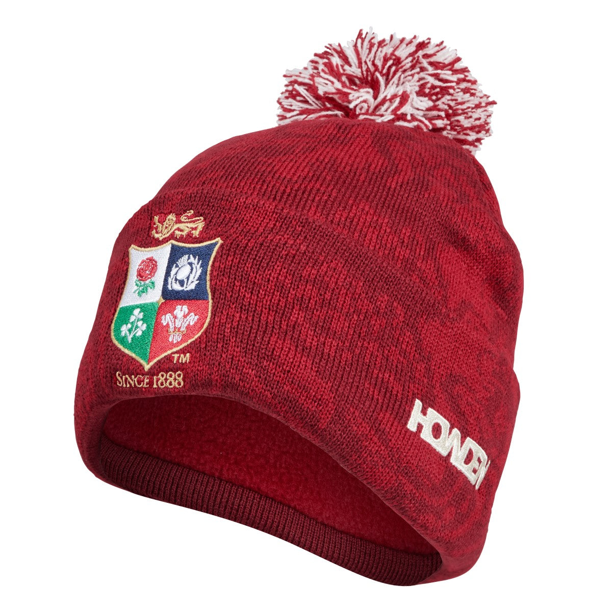 Canterbury Lions Fleece Lined Bobble Hat