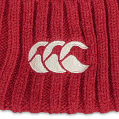 Canterbury Lions Fleece Lined Beanie Hat Red