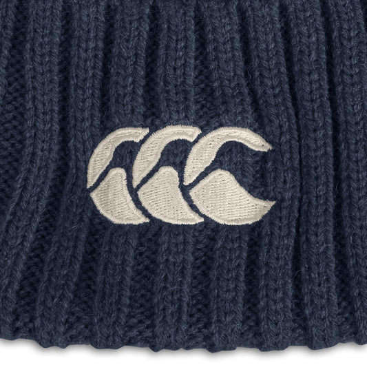 Canterbury Lions Fleece Lined Beanie Hat Navy