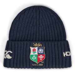 Canterbury Lions Fleece Lined Beanie Hat Navy