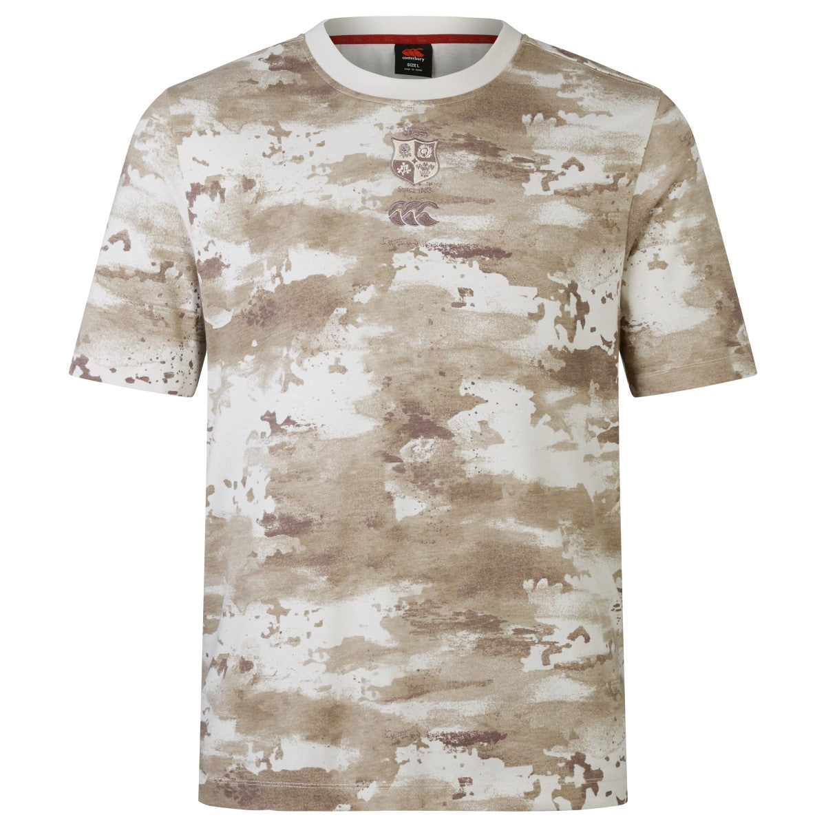 Canterbury Lions Camo Rugby T-Shirt Men's (Brown BT2)