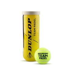 Dunlop Team Padel Balls (3 Ball Tube)