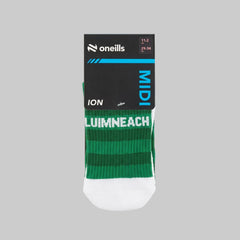 O'Neills Limerick GAA County Ion Midi Socks (Green White)
