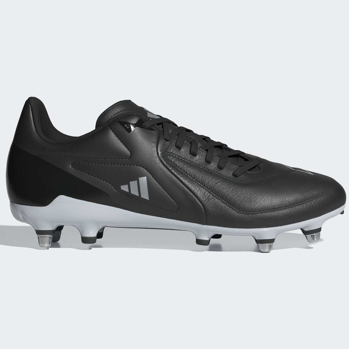 Adidas RS 15 Soft Ground Elite Rugby Boots Men's UK14 (Black Silver IE3599)