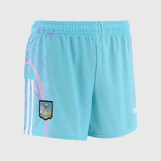 O'Neills Limerick GAA Goalkeeper Shorts 2025 Men's (White Lilac Sky)