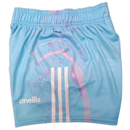 O'Neills Limerick GAA Goalkeeper Shorts 2025 Kid's (White Lilac Sky)