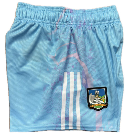 O'Neills Limerick GAA Goalkeeper Shorts 2025 Kid's (White Lilac Sky)