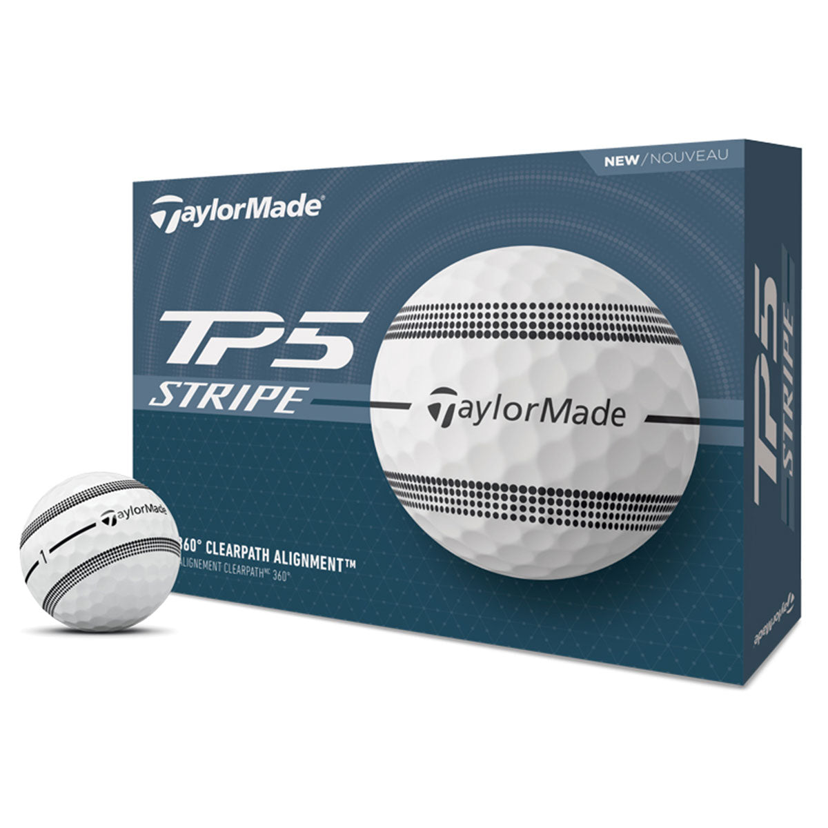 Taylor Made TP5 Stripe Golf Ball x 12