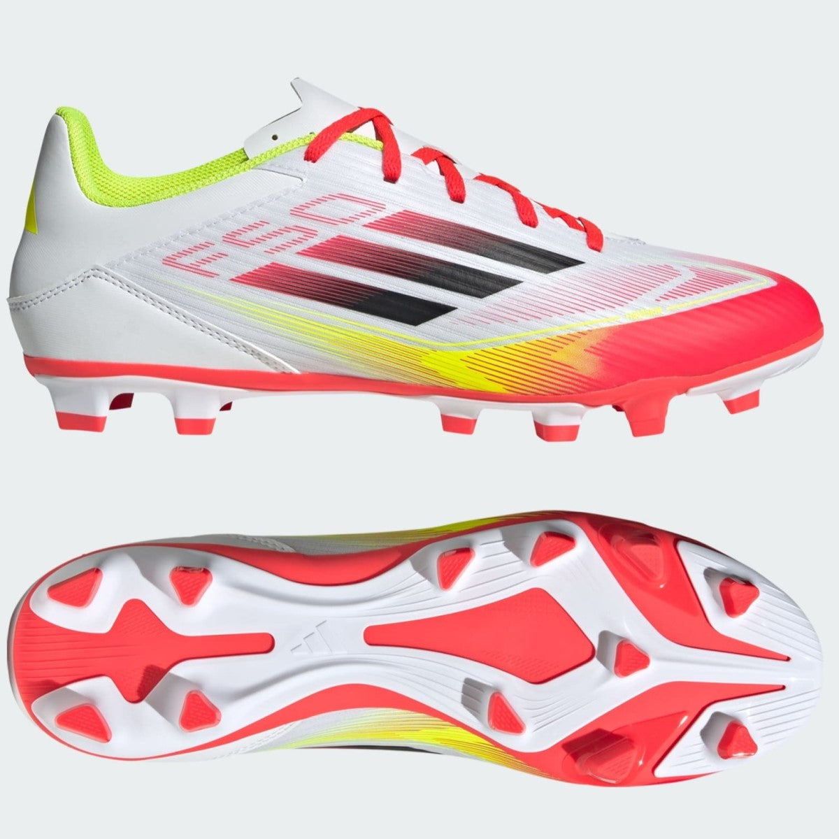 Adidas F50 FG/MG Fooball Boots Men's (White Red IE1243)