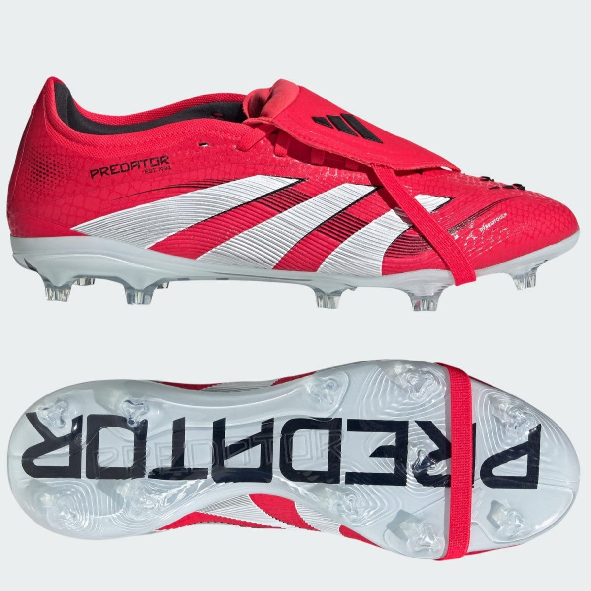 Adidas Predator Pro Fold Over Tongue FG Football Boots Men's (Lucid Red JR0441)