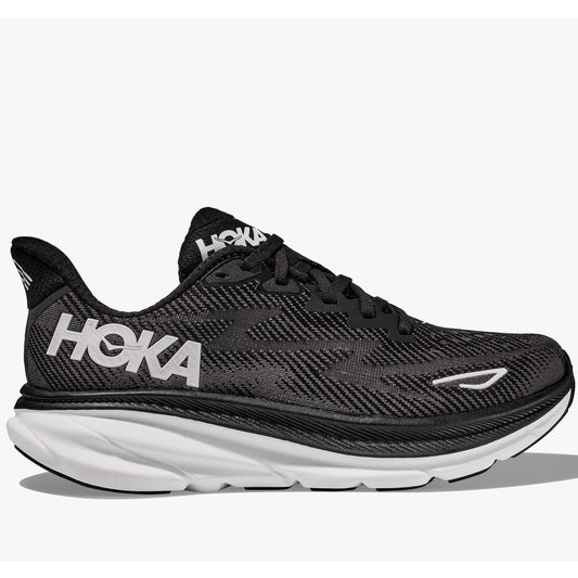 Hoka Clifton 9 Running Shoes Women's UK 9.5(Black White)