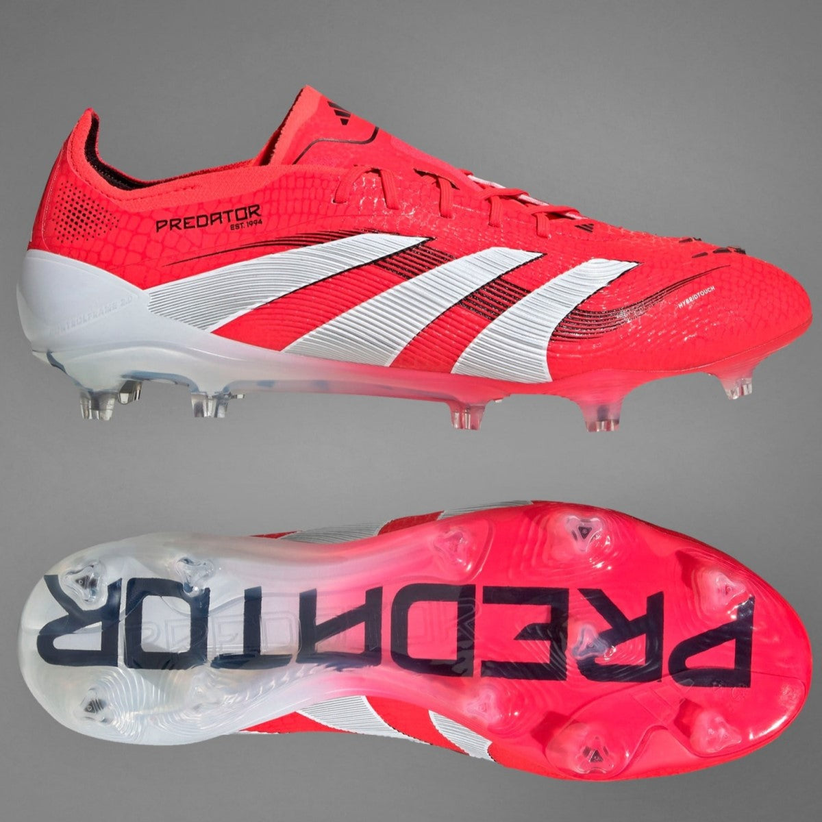 Adidas Predator Elite Firm Ground Football Boots Men's (Red ID3882)