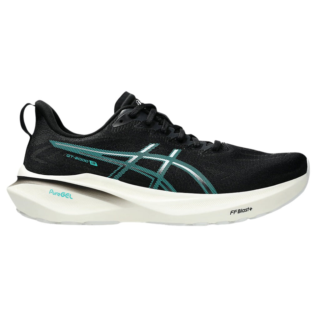 Asics GT 2000 13 Running Shoes Men's (Black Wave Teal 004)